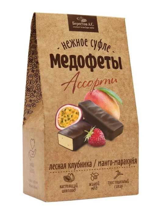  Берестов Медофеты Манго маракуйя и клубникой,150г    в Севастополе