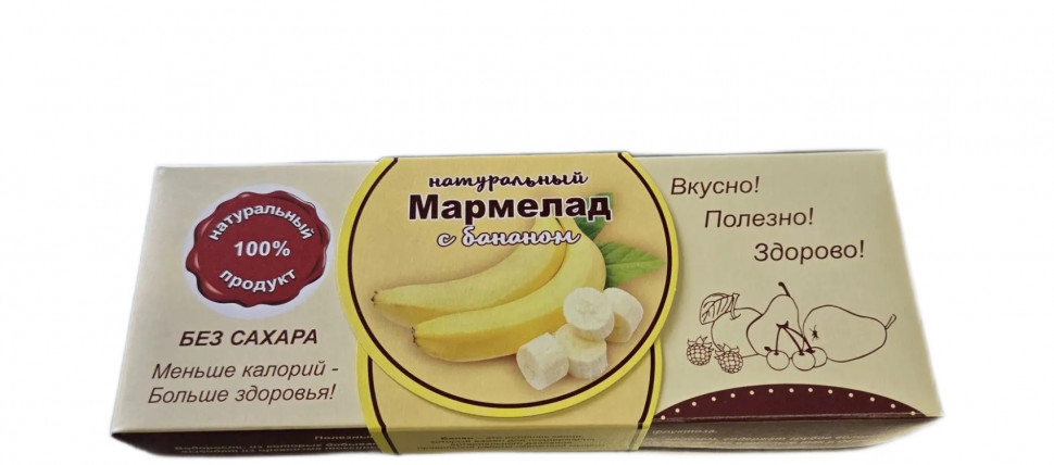  Мармелад натуральный "Банан" 140г  в Севастополе