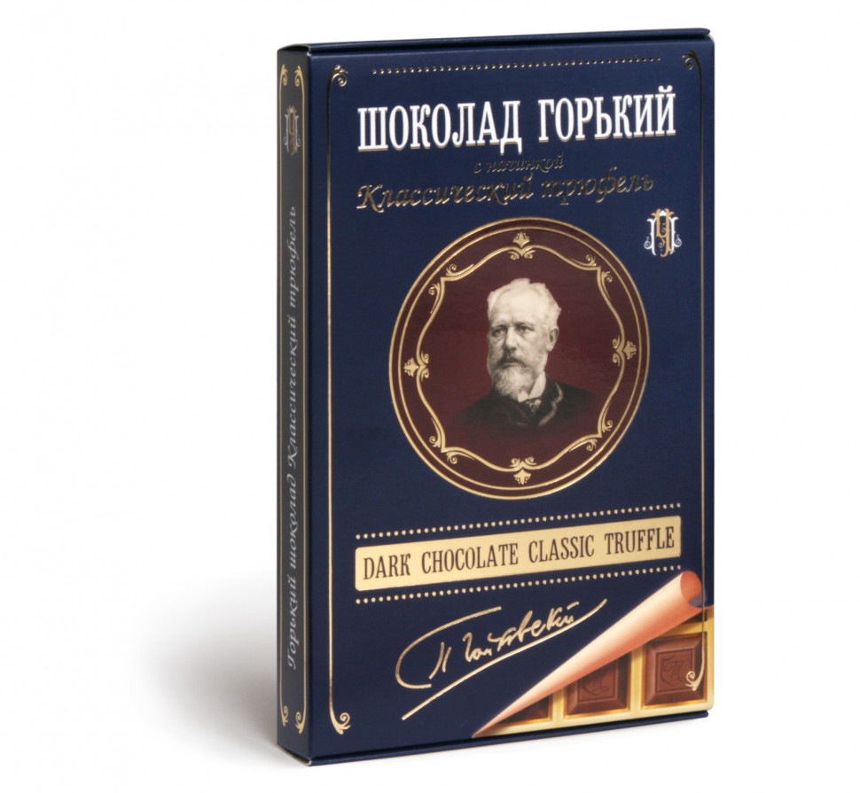  Фабрика Томер  Горький шоколад ТРЮФЕЛЬ классический (Чайковский), 112г в Севастополе
