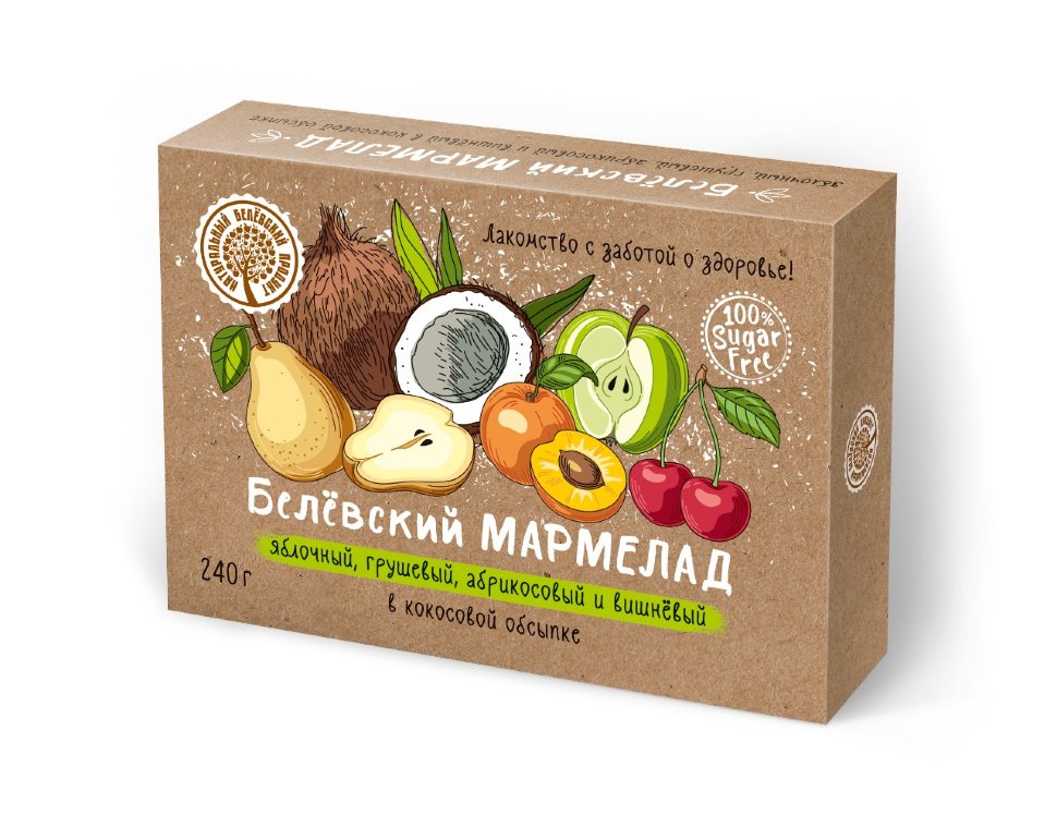  Мармелад белевский на фруктозе 240г  в Севастополе